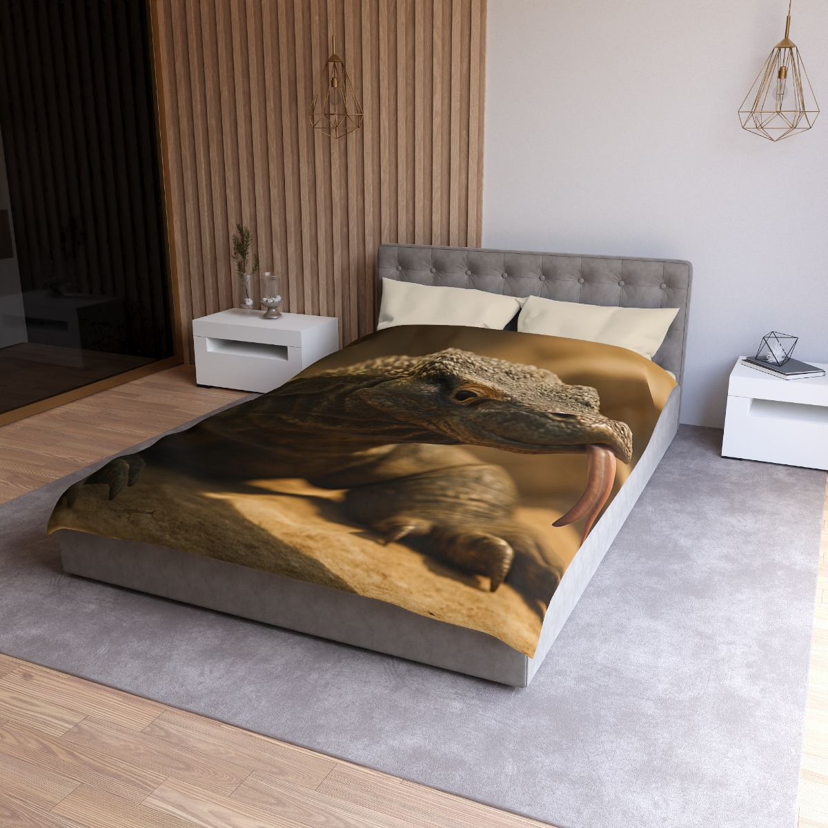 Ancient Sentinel Komodo Dragon custom duvets