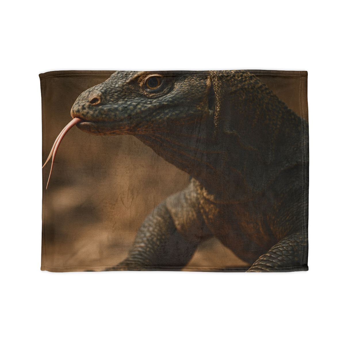 Ancient Sentinel Komodo Dragon personalized cozy blankets
