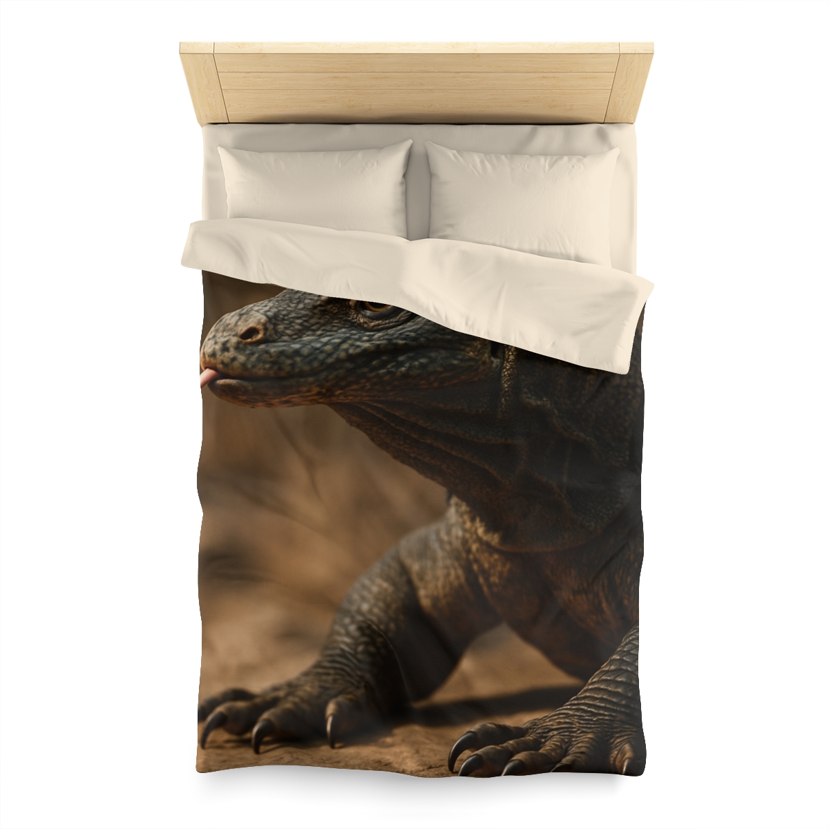 Ancient Sentinel Komodo Dragon personalized bedding duvets