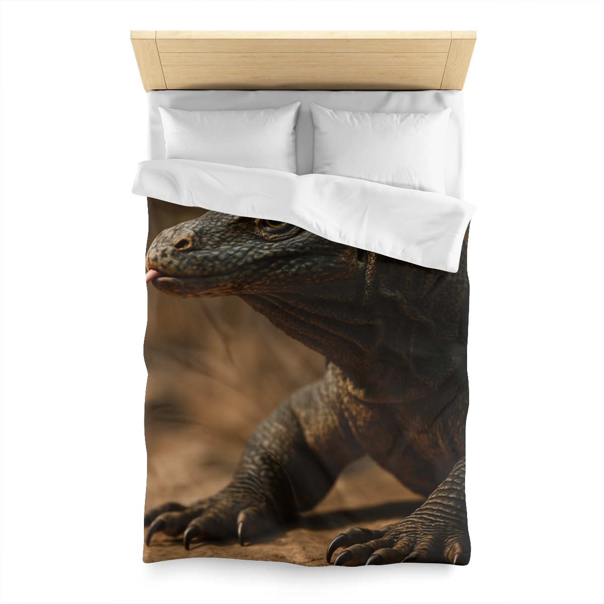 Ancient Sentinel Komodo Dragon personalized bedding duvets