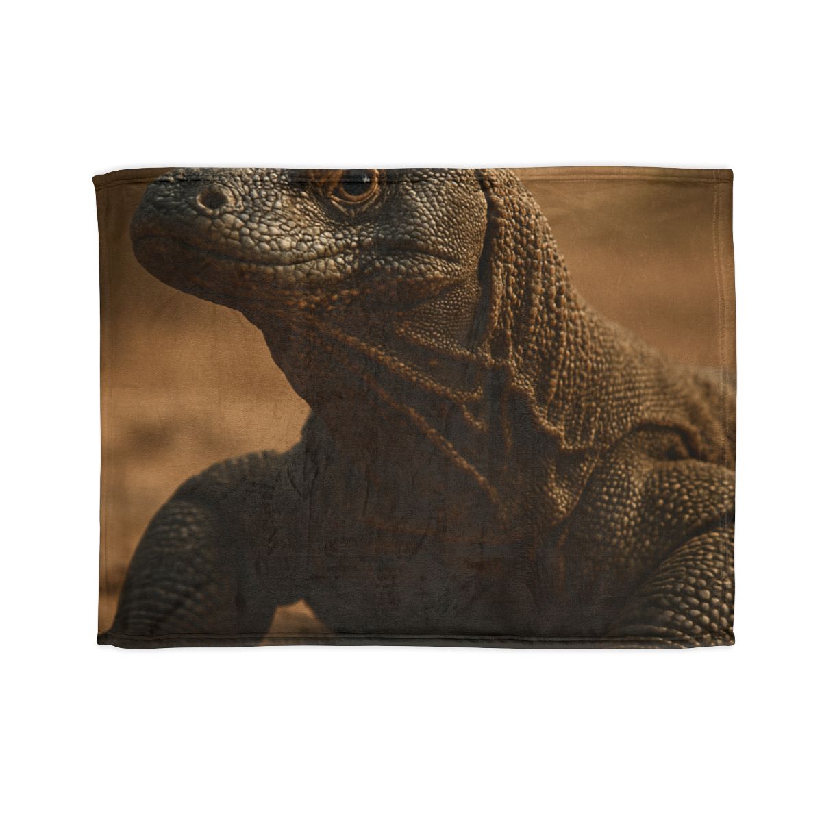 Ancient Sentinel Komodo Dragon trendy patterned blankets