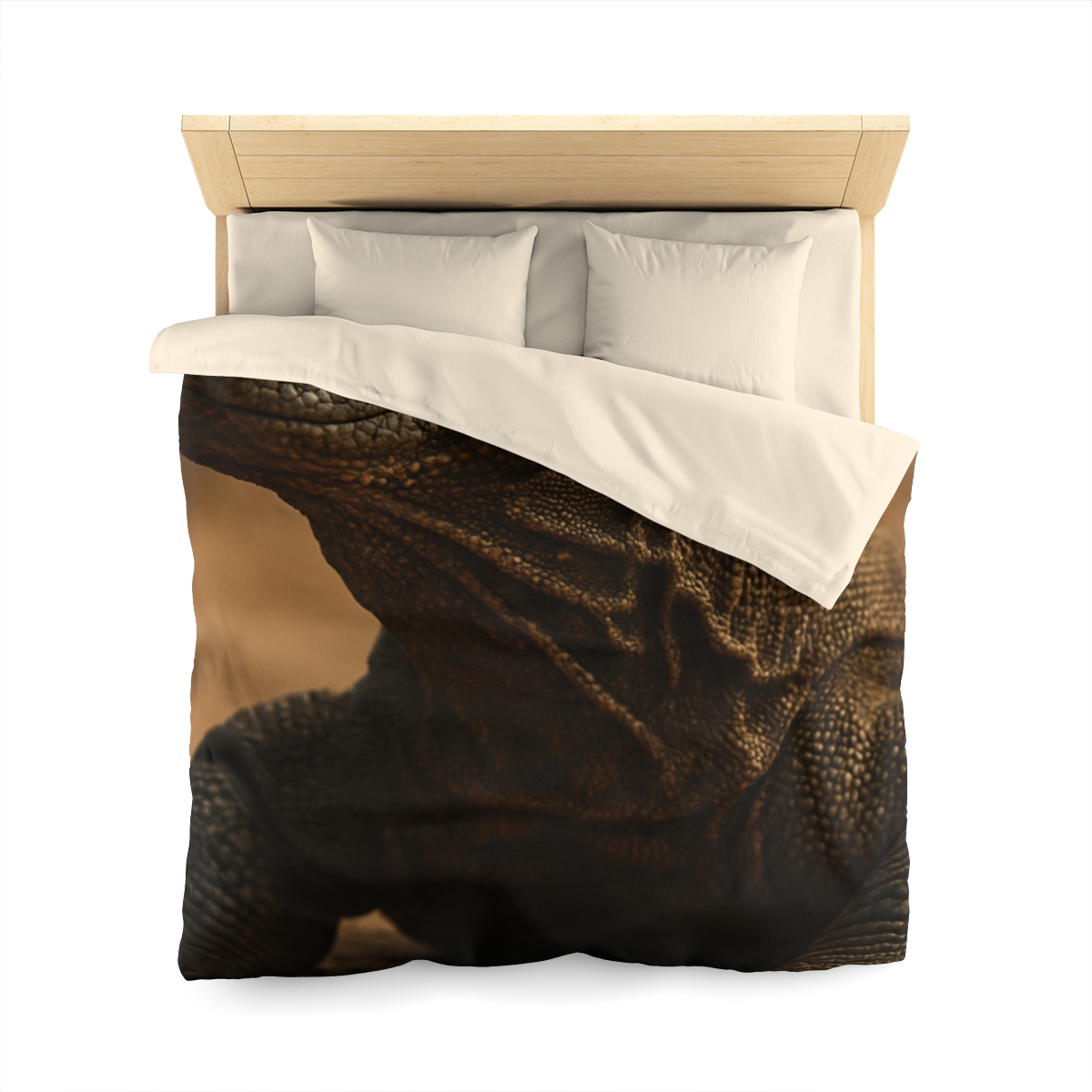 Ancient Sentinel Komodo Dragon designer printed duvets