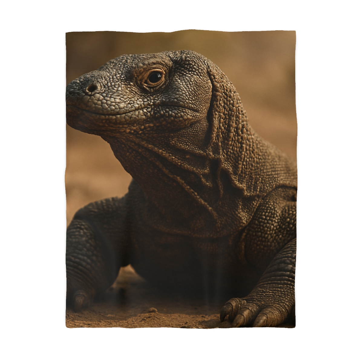 Ancient Sentinel Komodo Dragon designer printed duvets
