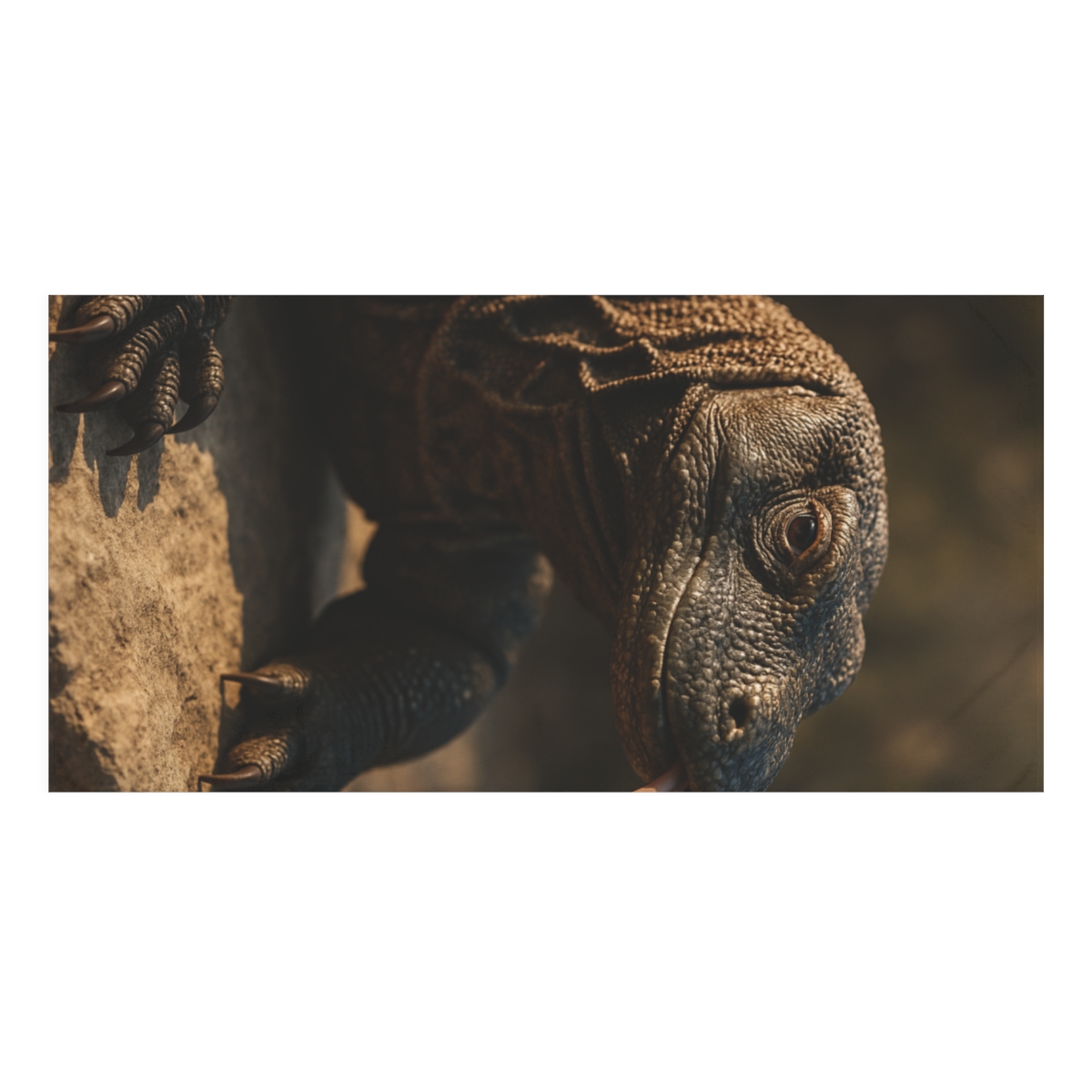 Ancient Sentinel Komodo Dragon stylish beach towels