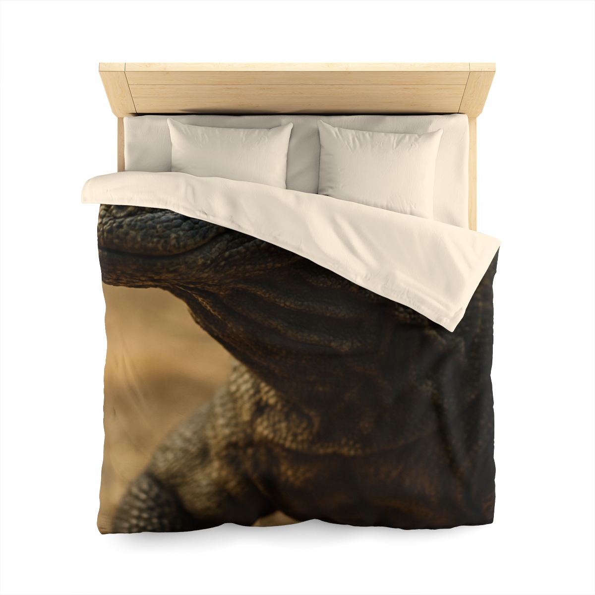Ancient Sentinel Komodo Dragon designer printed duvets