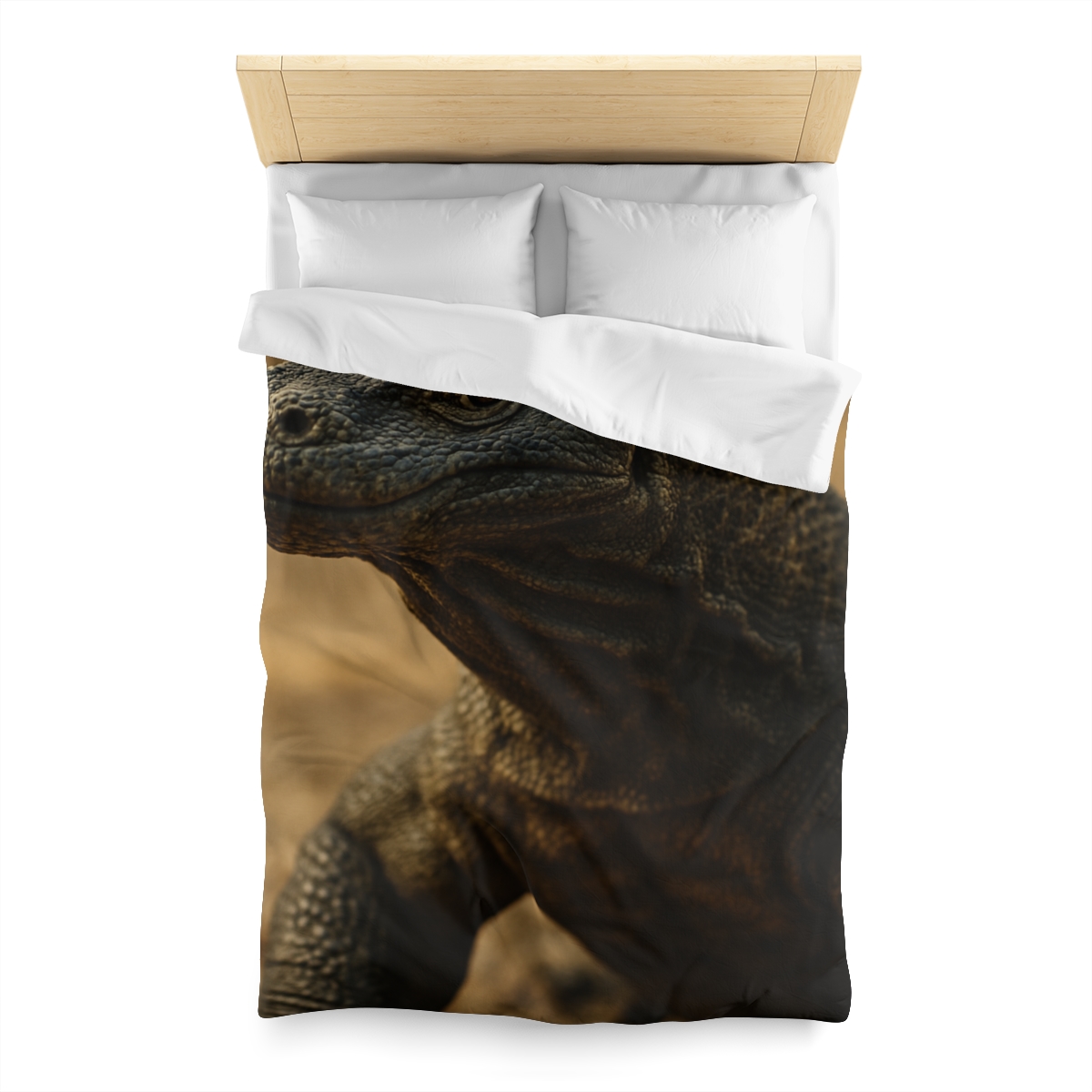 Ancient Sentinel Komodo Dragon designer printed duvets