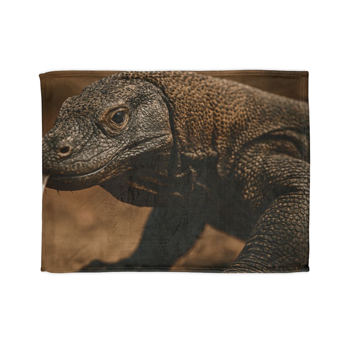 Ancient Sentinel Komodo Dragon stylish throw blankets