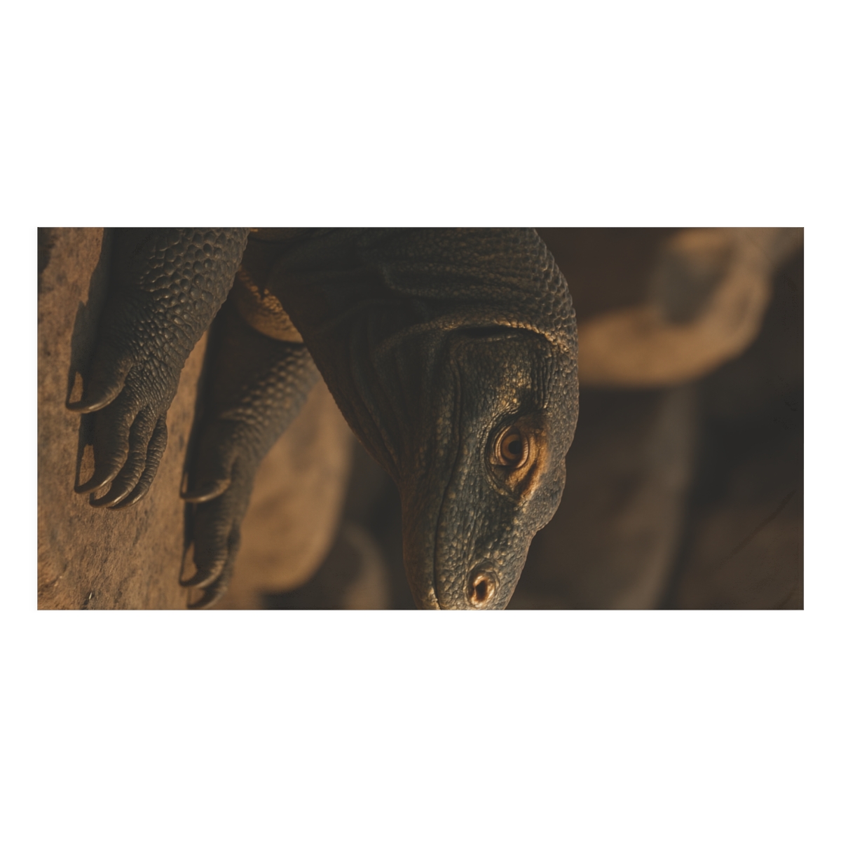 Ancient Sentinel Komodo Dragon designer printed towels