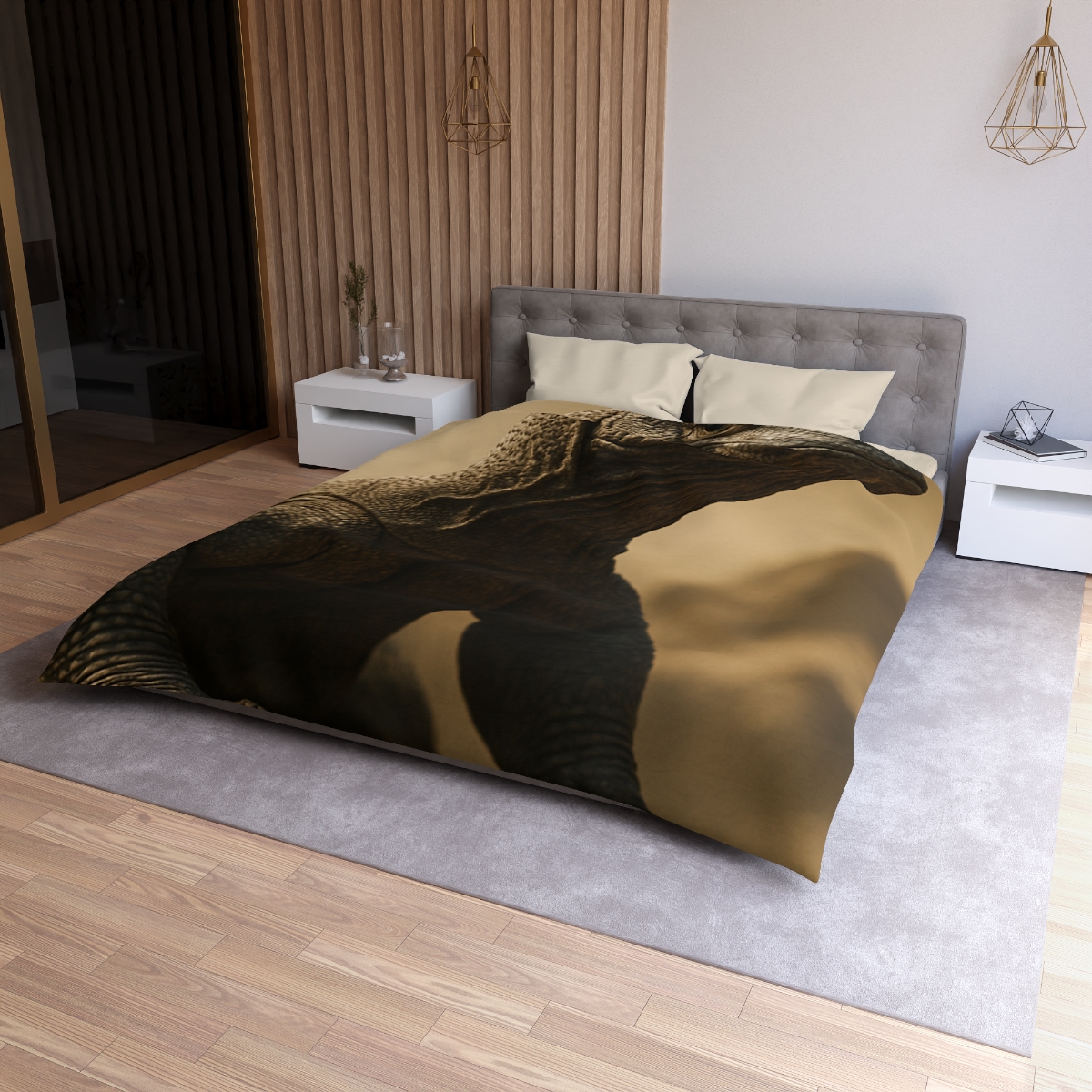 Ancient Sentinel Komodo Dragon unique patterned duvets