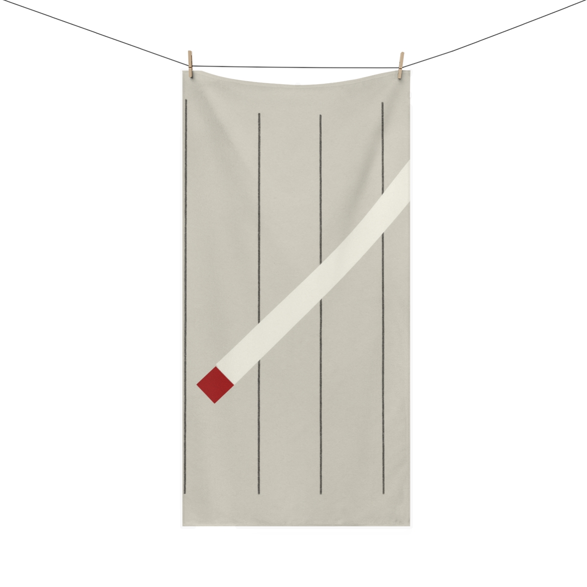 Angular Comet Trail Grid custom towels