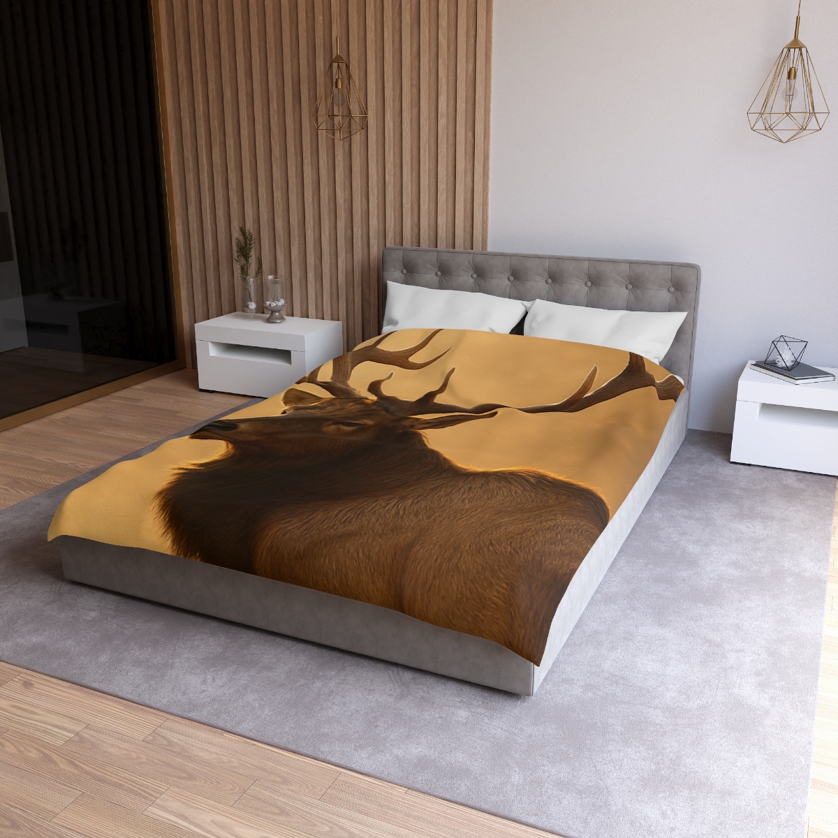 Antler Crown Mountain Elk personalized bedding duvets