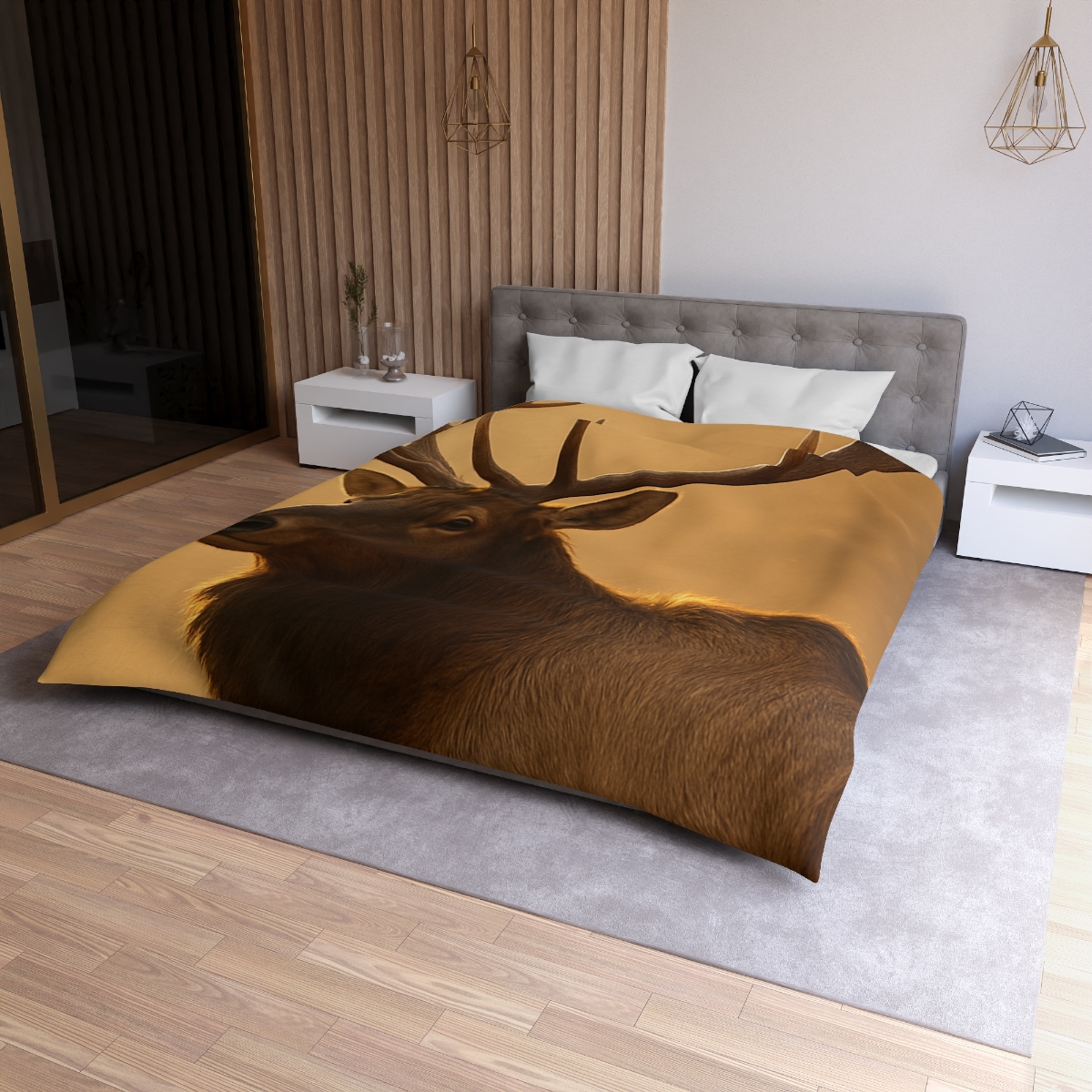 Antler Crown Mountain Elk personalized bedding duvets