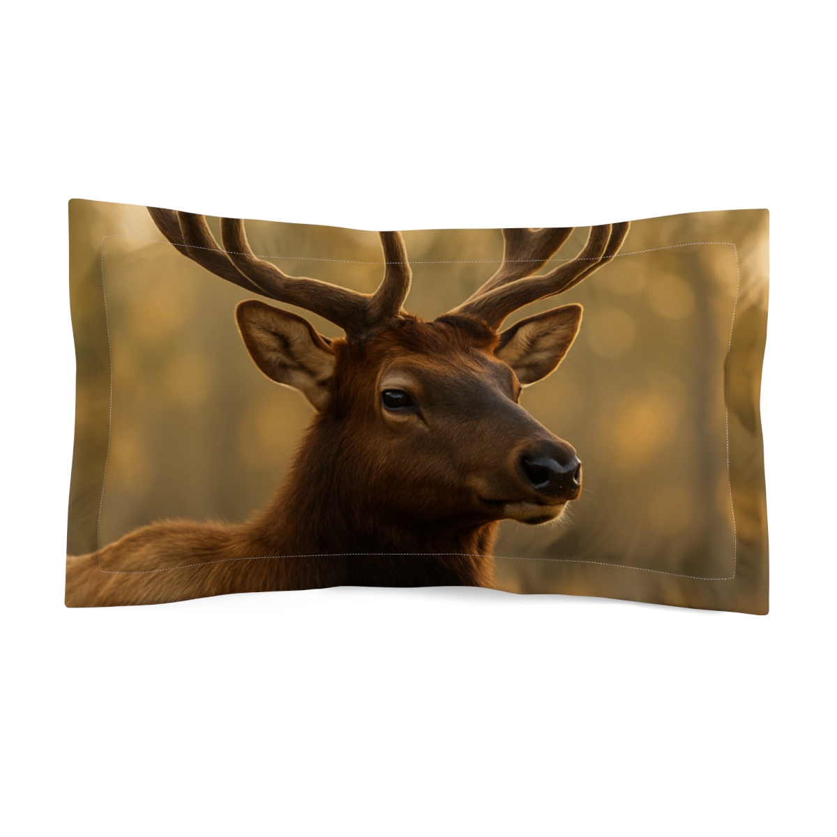 Antler Crown Mountain Elk personalized decorative pillows