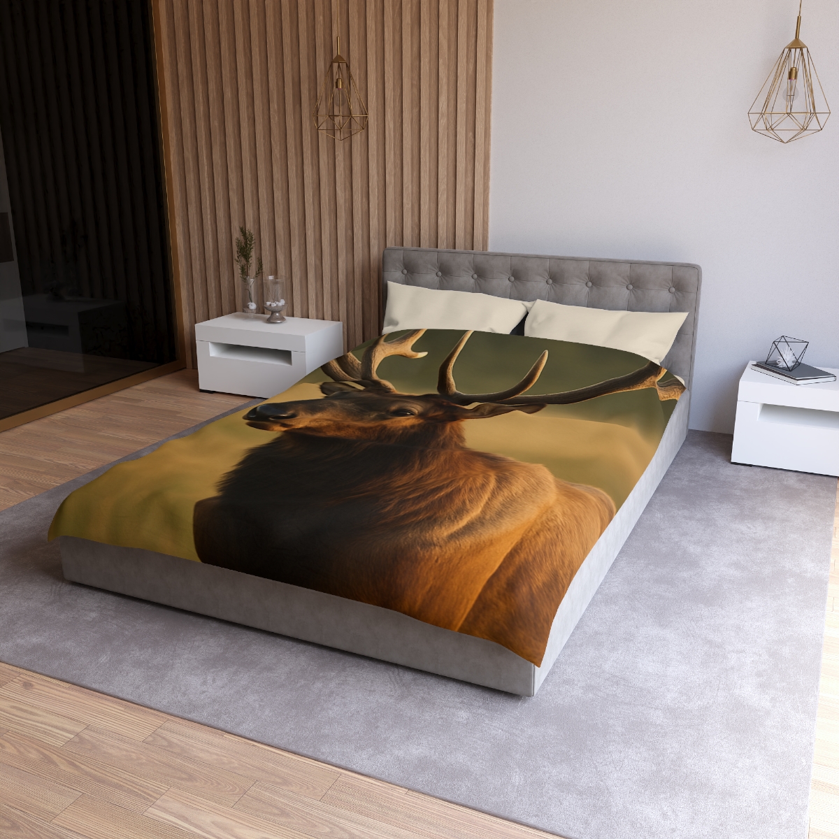 Antler Crown Mountain Elk soft comforter duvets