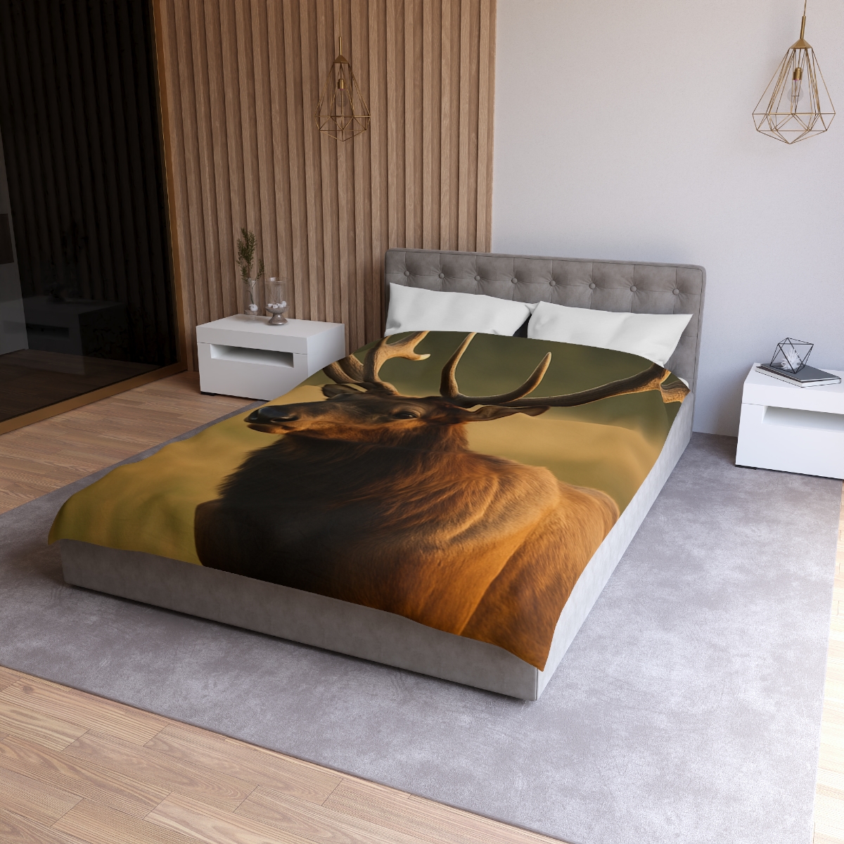 Antler Crown Mountain Elk soft comforter duvets