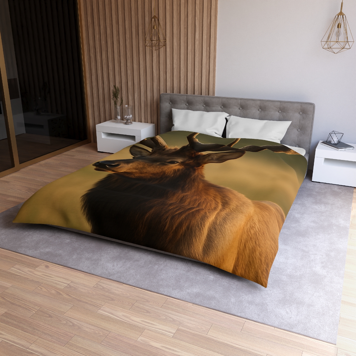 Antler Crown Mountain Elk soft comforter duvets