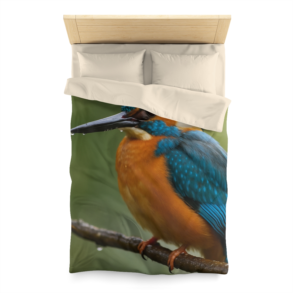 Aqua Bolt Kingfisher unique patterned duvets