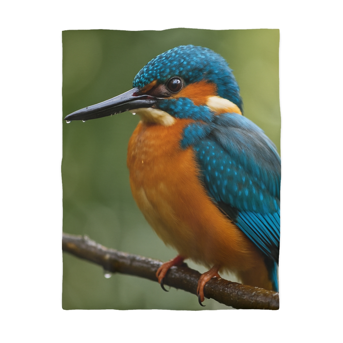 Aqua Bolt Kingfisher unique patterned duvets