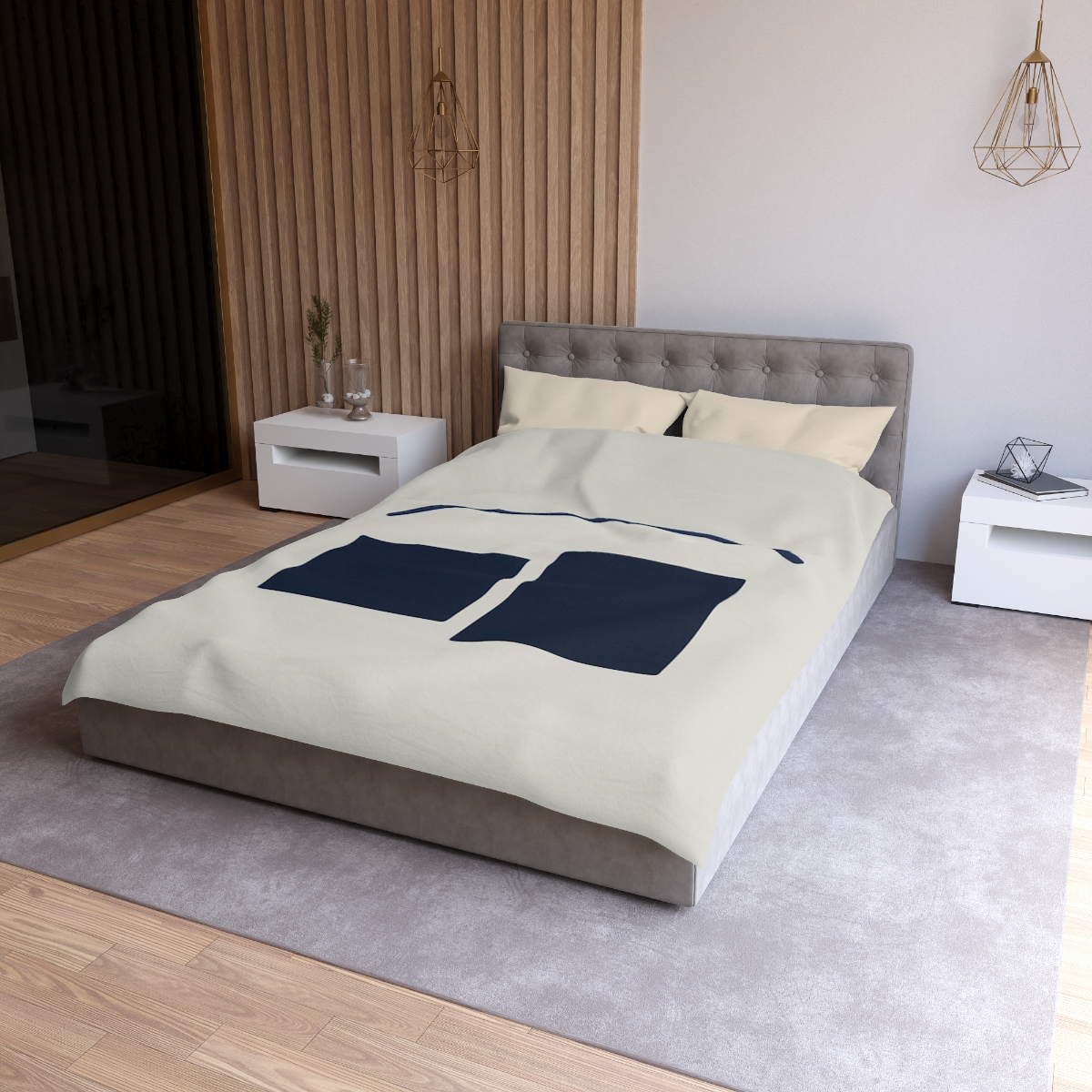 Arc Bridge Over Offset Blocks warm winter duvets