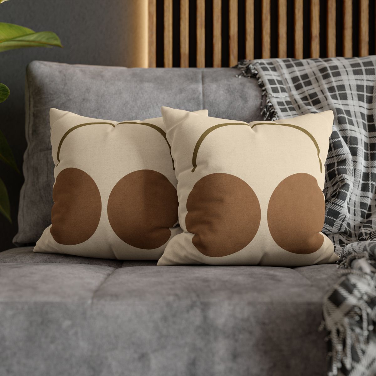 Arc Bridge Over Twin Circles personalized pillow covers