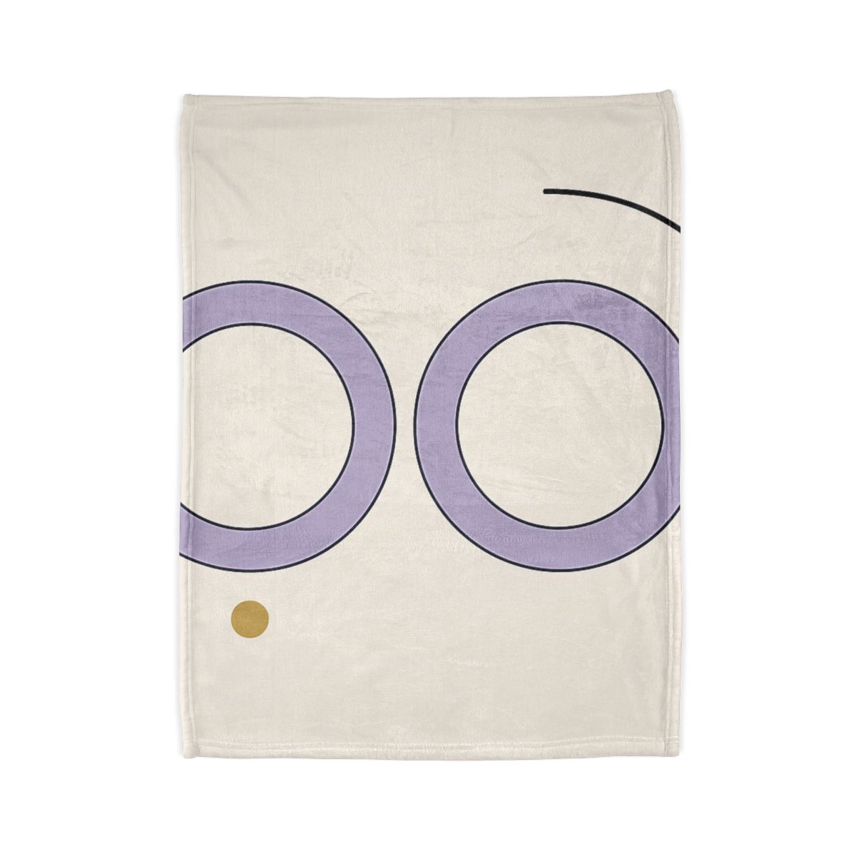 Arc Corner With Paired Rings personalized cozy blankets