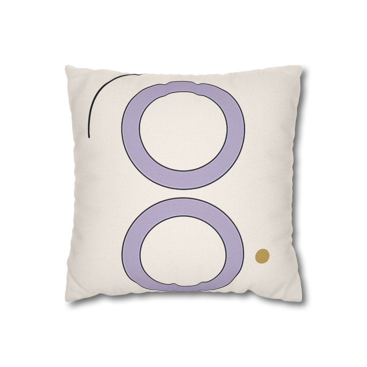 Arc Corner With Paired Rings personalized pillow covers