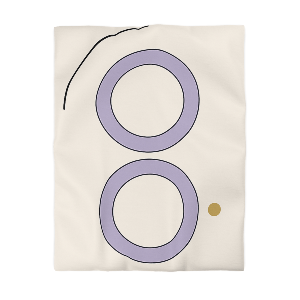 Arc Corner With Paired Rings personalized bedding duvets