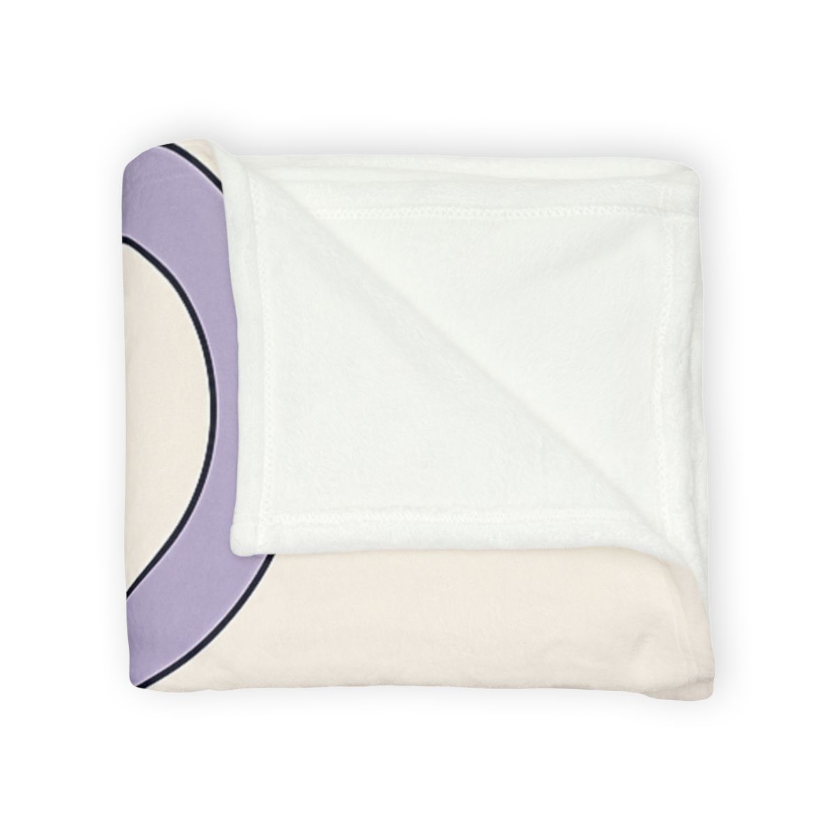 Arc Corner With Paired Rings personalized cozy blankets