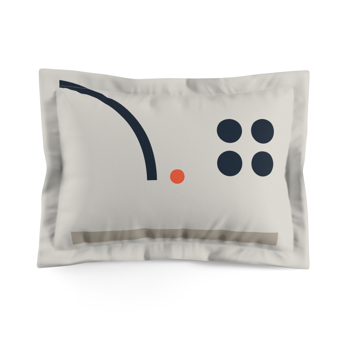 Arc Span With Quiet Grid Missing designer printed pillows