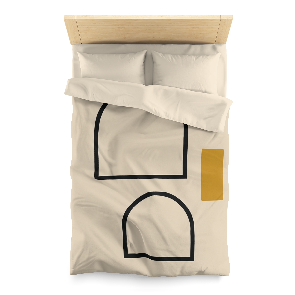 Arc Window Alignment designer printed duvets