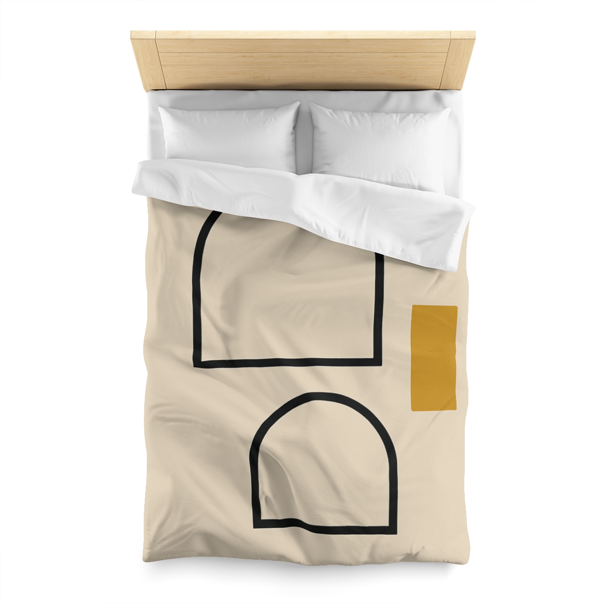 Arc Window Alignment designer printed duvets