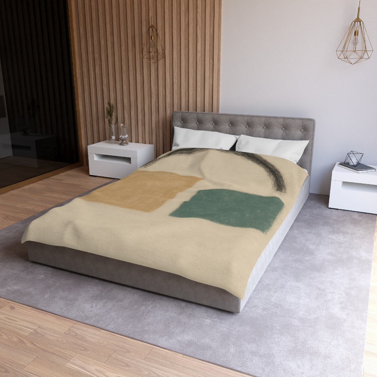 Arc Window And Twin Blocks designer printed duvets