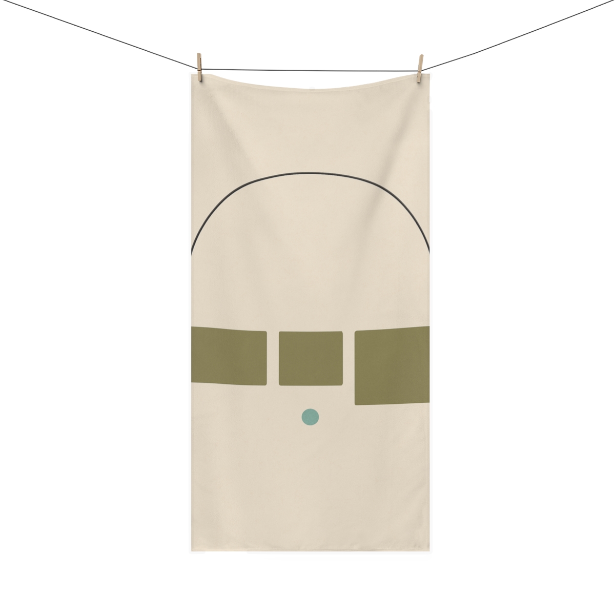 Arc Window Over Three Blocks designer printed towels