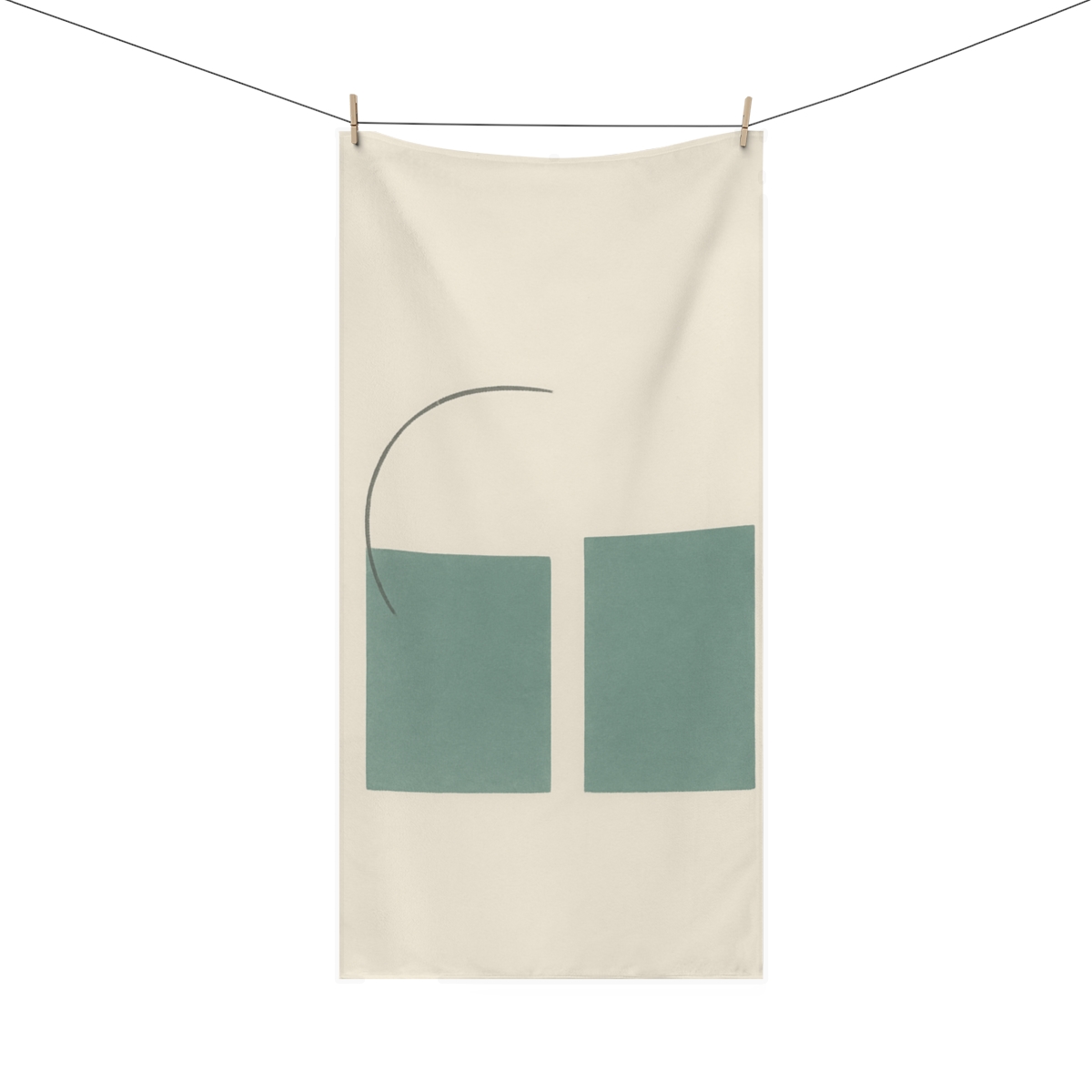 Arc Window Over Twin Blocks comfortable face towels