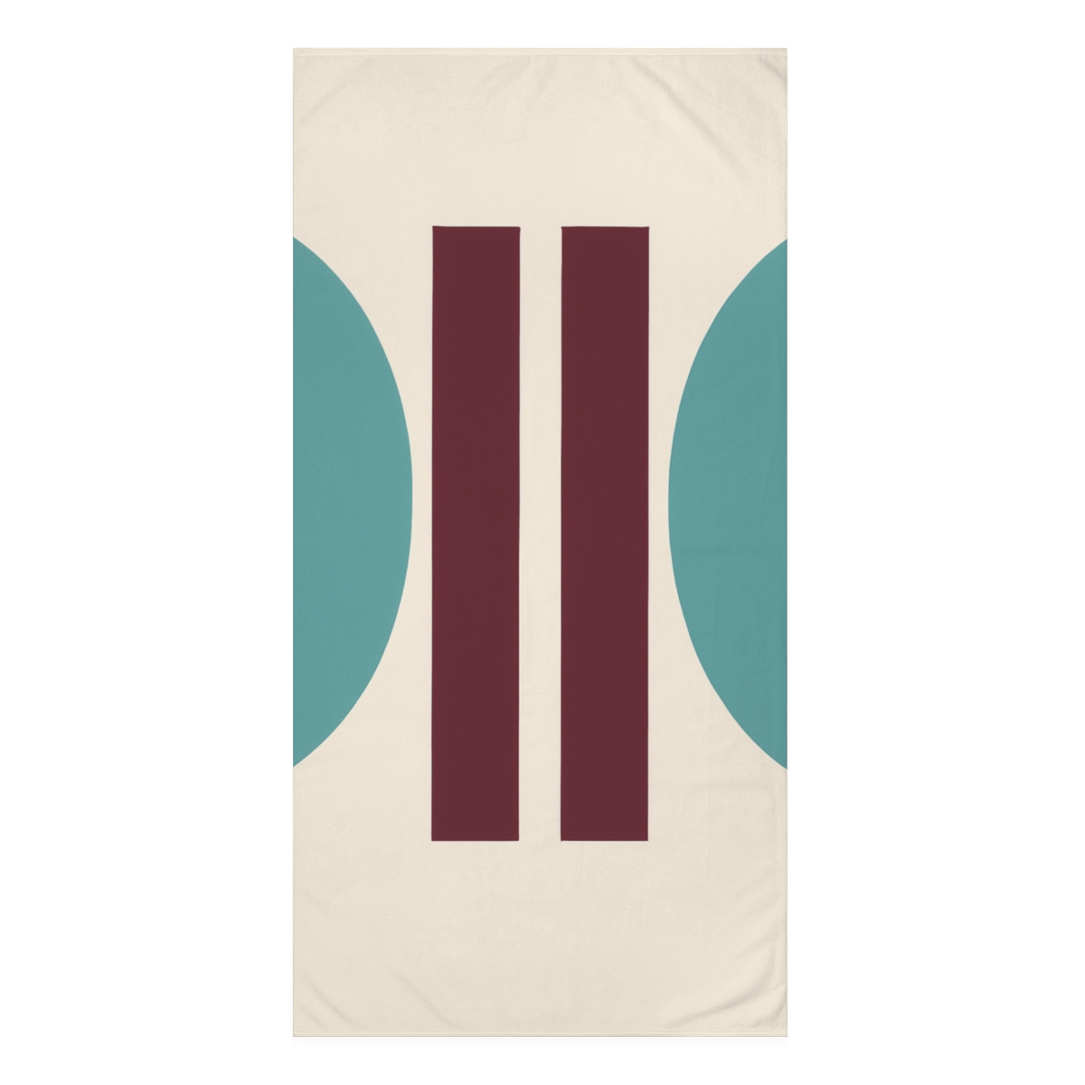 Arcs And Twin Bars In Quiet Alignment designer printed towels