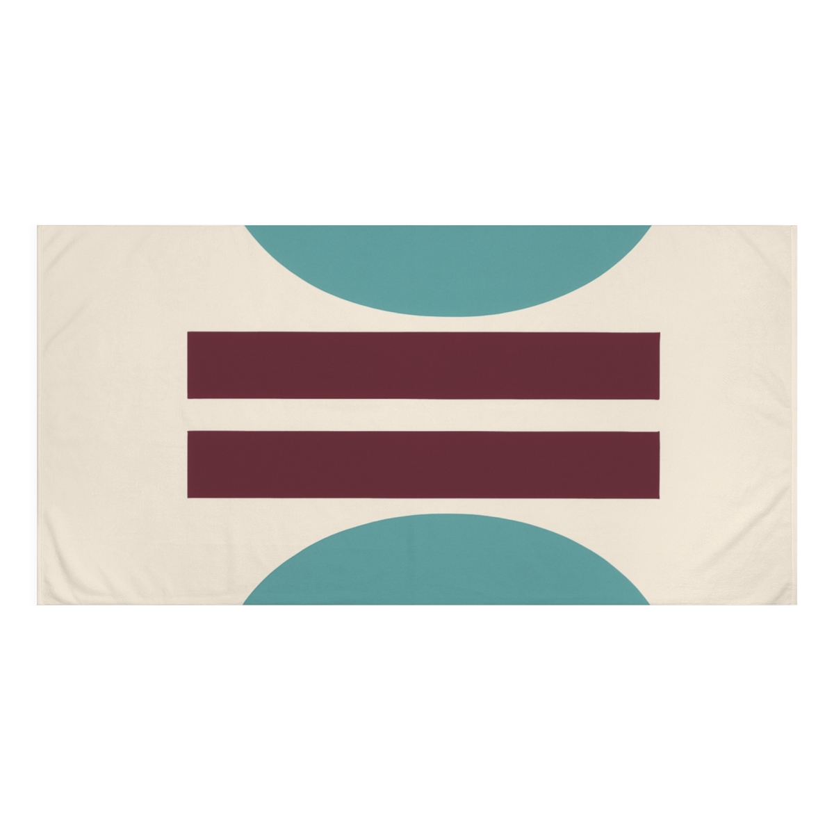Arcs And Twin Bars In Quiet Alignment designer printed towels