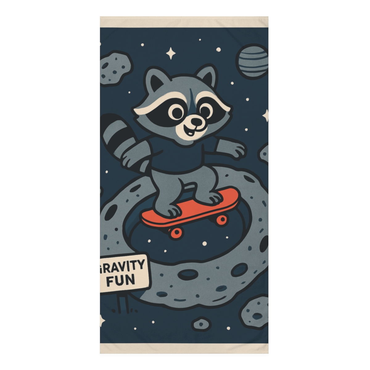 Asteroid Belt Skate Park trendy hand towels