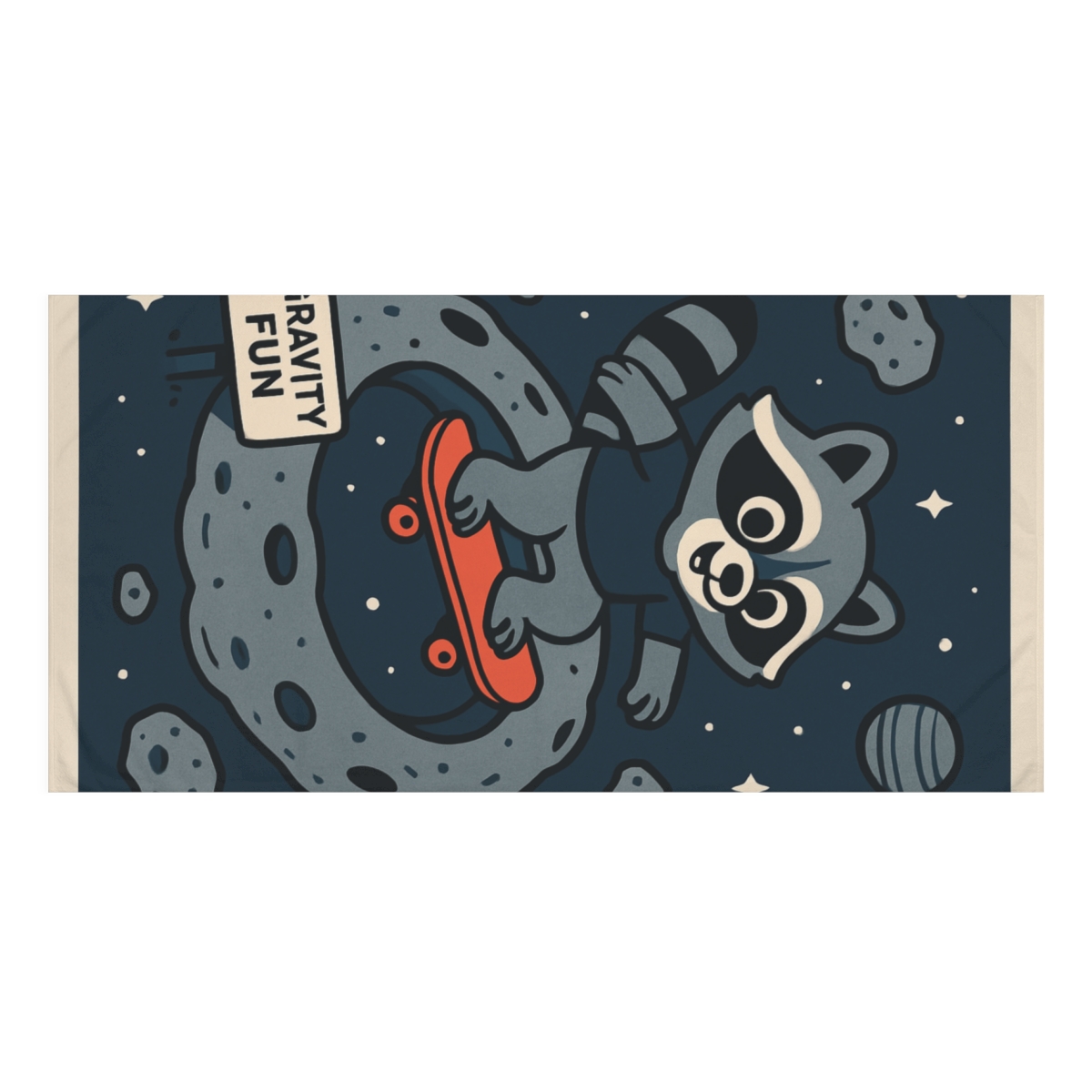 Asteroid Belt Skate Park trendy hand towels