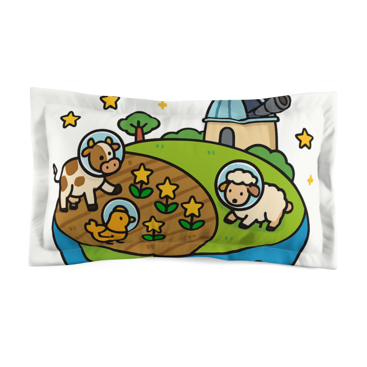 Astro Farm On The Tiny Blue World personalized decorative pillows