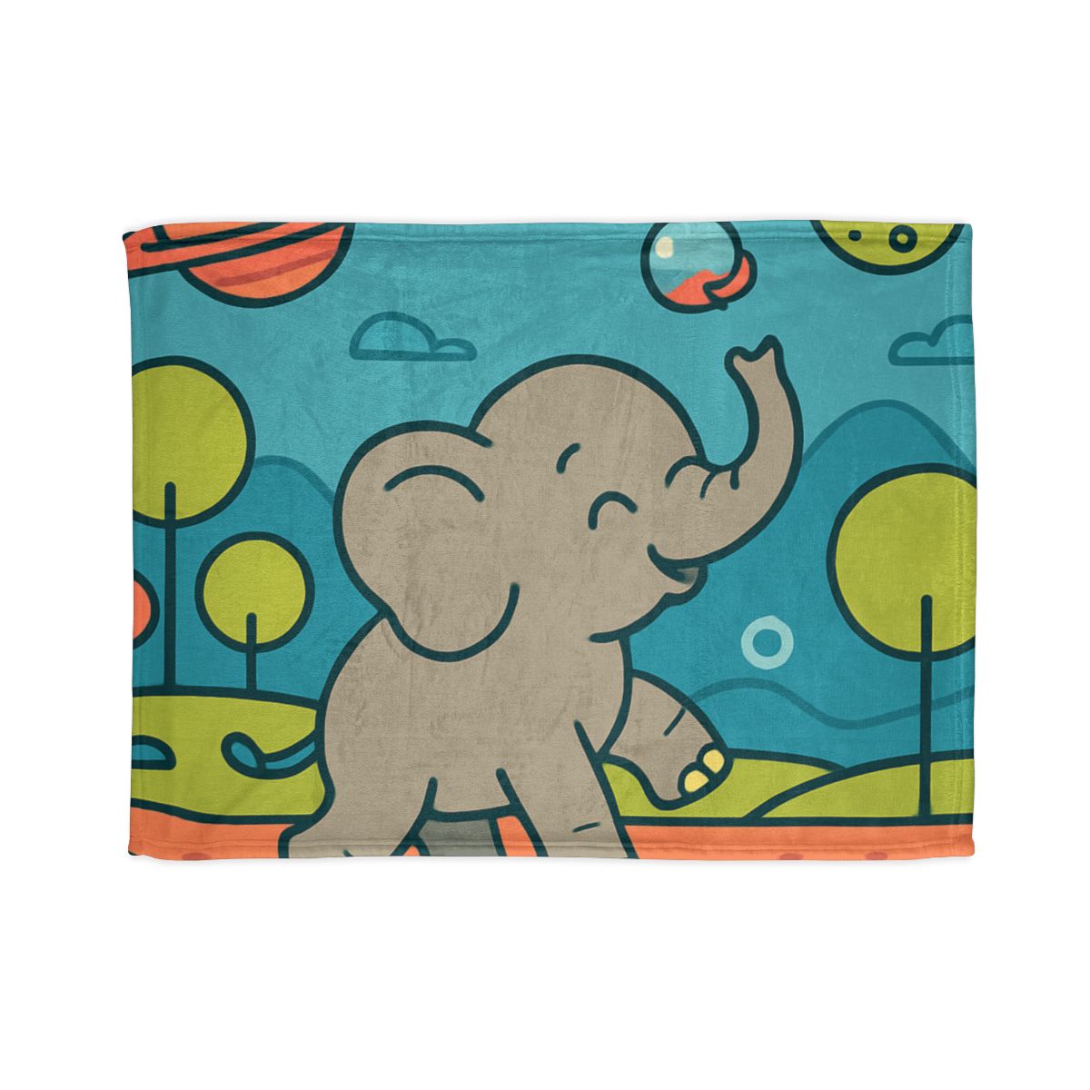 Astro Safari Elephant designer printed blankets