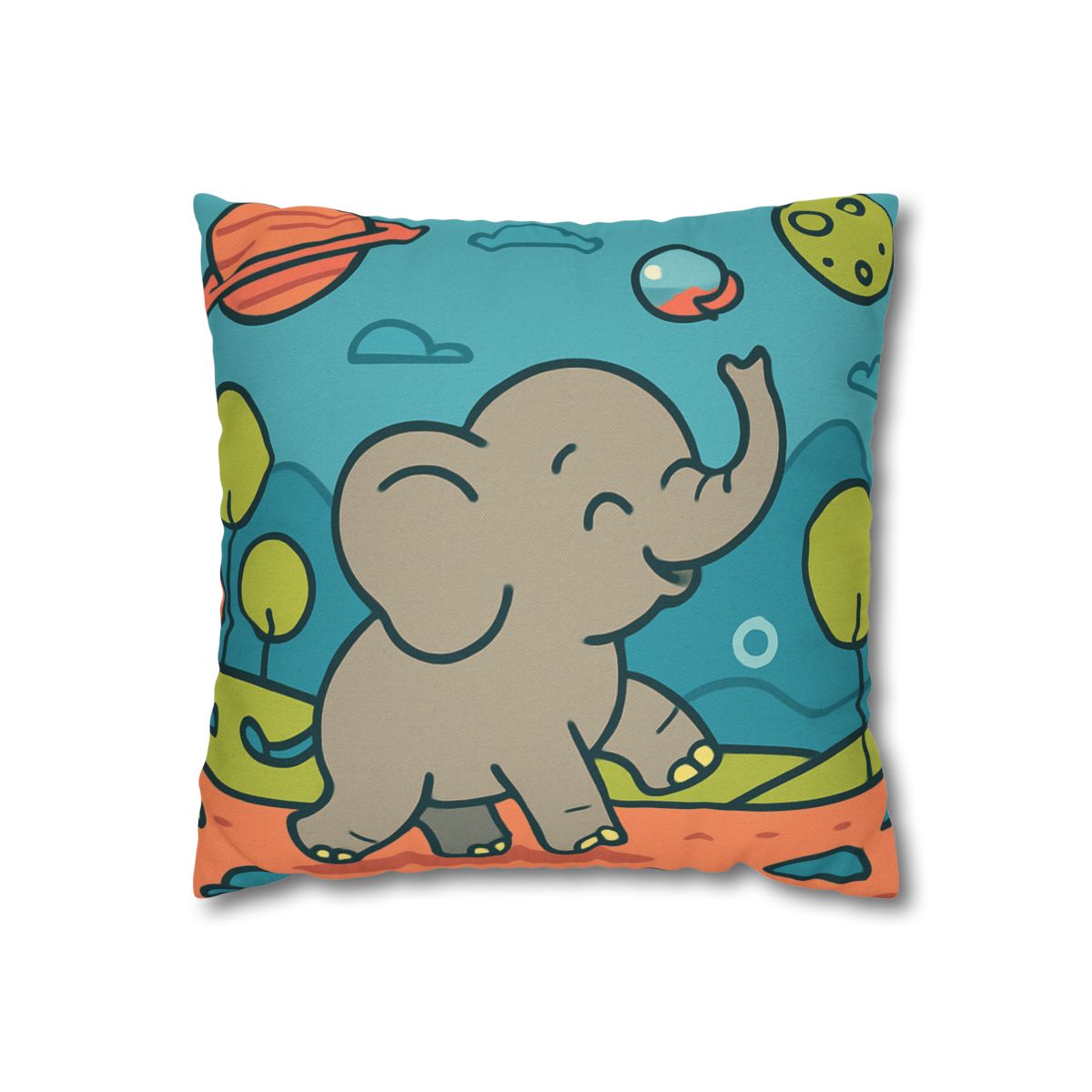 Astro Safari Elephant trendy patterned pillow cases