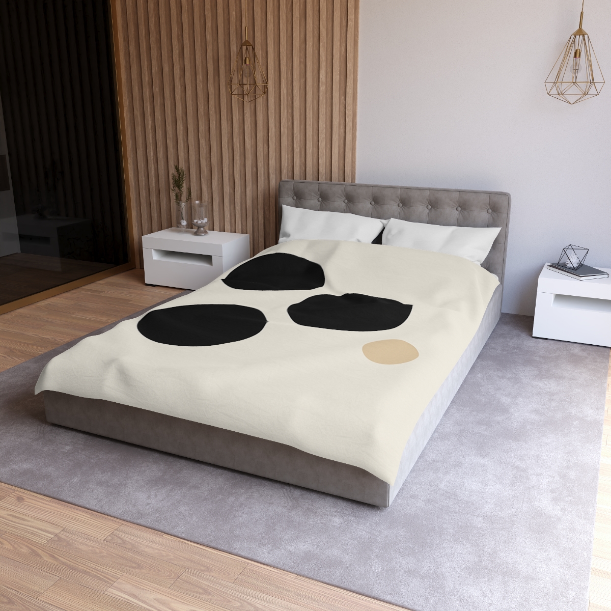 Asymmetric Dot Cluster unique patterned duvets