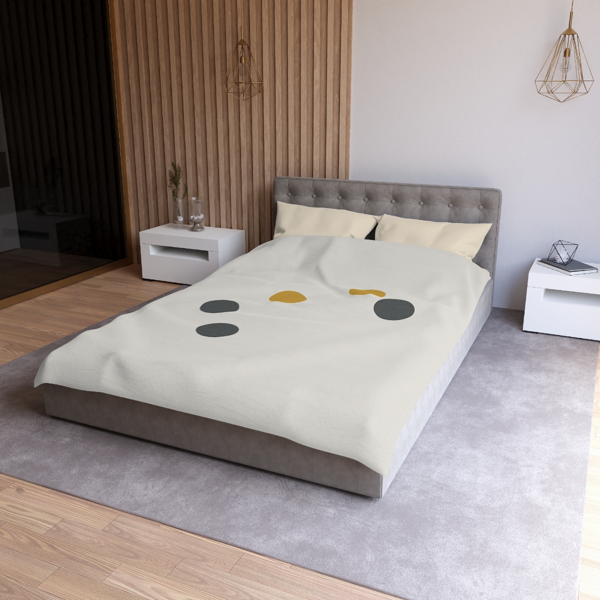 Asymmetric Dot Cluster custom duvets