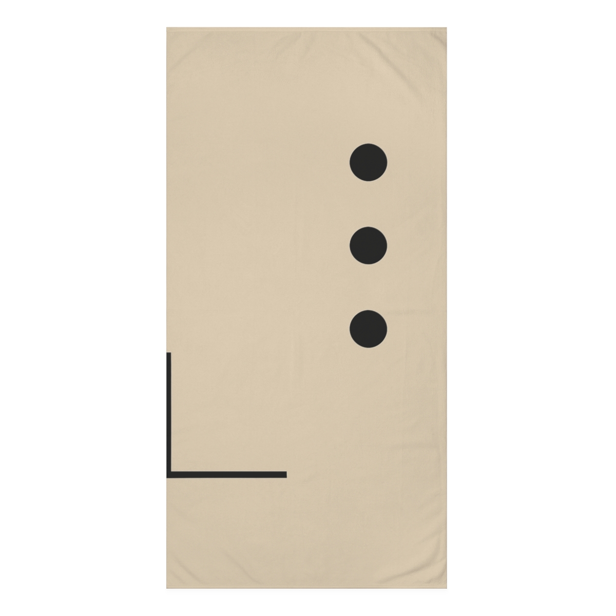Asymmetric Dot Column With Corner Frame trendy hand towels