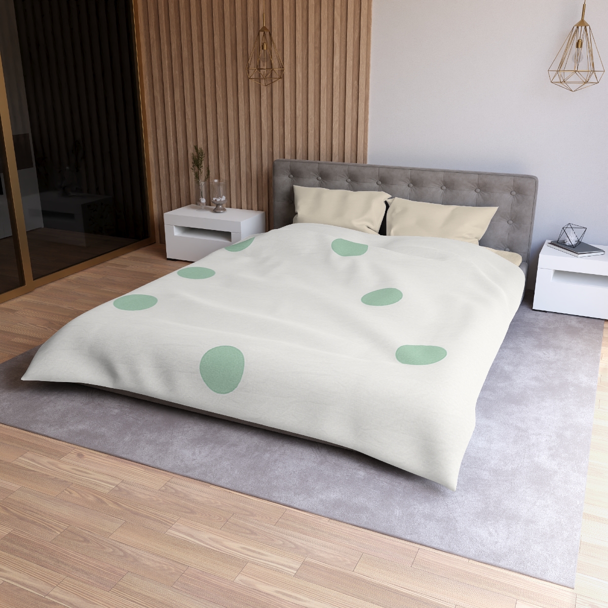 Asymmetric Dot Grid stylish duvet covers