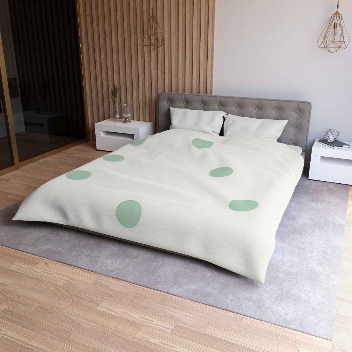 Asymmetric Dot Grid stylish duvet covers