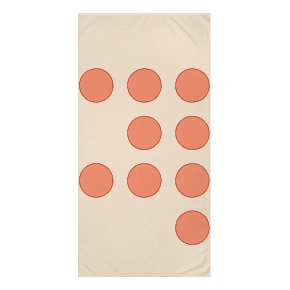 Asymmetric Dot Grid Cluster comfortable face towels