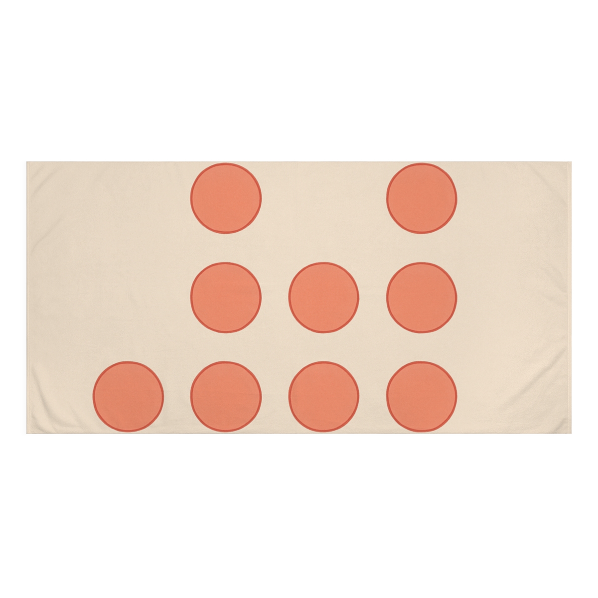 Asymmetric Dot Grid Cluster comfortable face towels