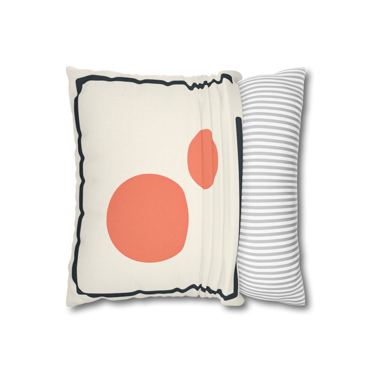 Asymmetric Frame Gap With Two Discs soft cotton pillow cases