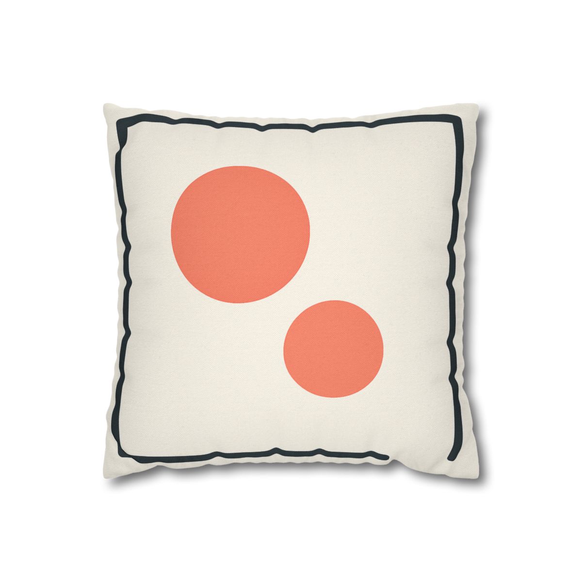 Asymmetric Frame Gap With Two Discs soft cotton pillow cases